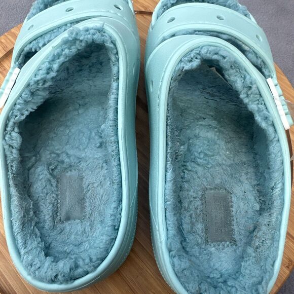 Crocs Unisex Classic Cozzzy Sandal US Men 7 / Women 9 Blue Calcite Slip On Slide - Picture 8 of 9